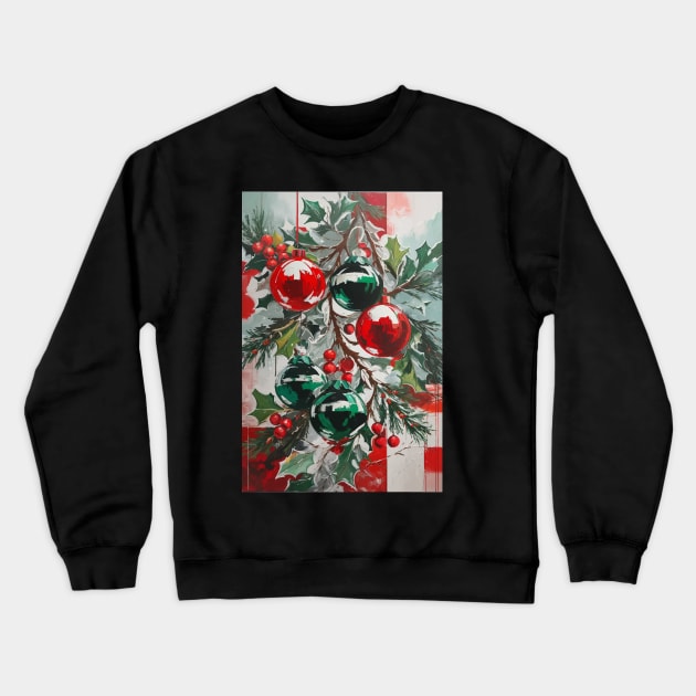 Merry Christmas Crewneck Sweatshirt by CatCoconut-Art